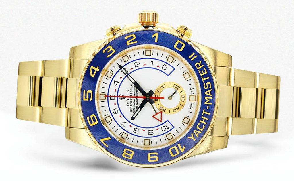 Rolex Yacht Master 2 | 18K Yellow Gold | 44 Mm Mens Watch FrostNYC 