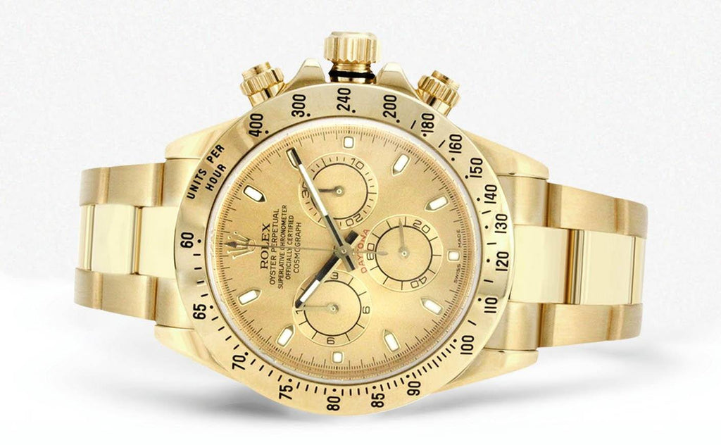 Rolex Daytona | 18K Yellow Gold | 40 Mm Mens Watch FrostNYC 