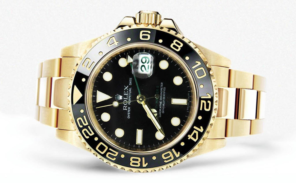 Rolex Gmt-Master 2 | 18K Yellow Gold | 40 Mm Mens Watch FrostNYC 