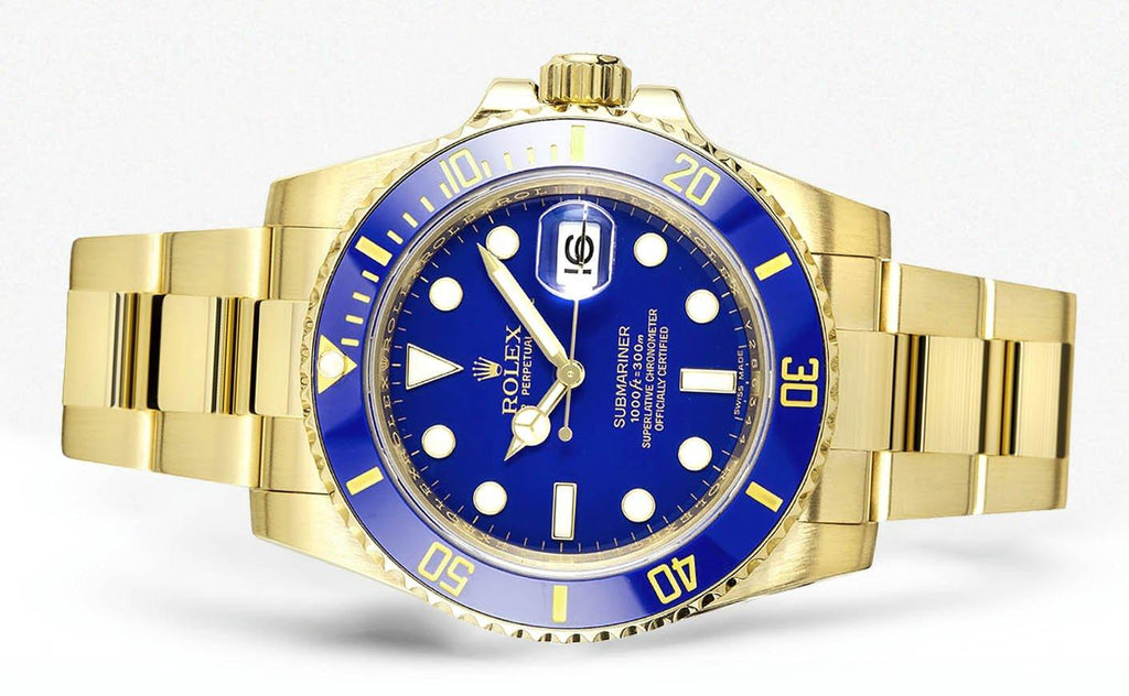 Rolex Submariner | 18K Yellow Gold | 40 Mm Mens Watch FrostNYC 