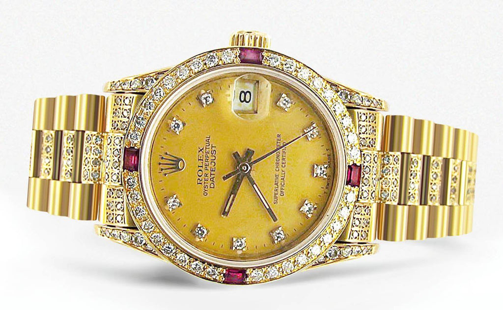 Rolex Datejust Watch For Women | Yellow Gold | 31 Mm Women High Watch FrostNYC 
