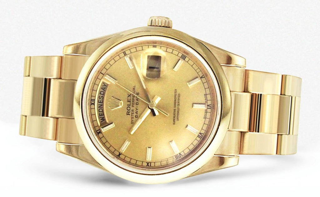 Rolex Day-Date | 18K Yellow Gold | 36 Mm Mens Watch FrostNYC 