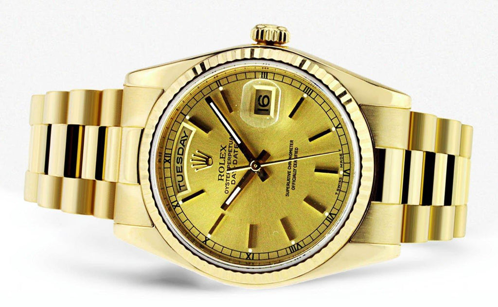 Rolex Day-Date | 18K Yellow Gold | 36 Mm Mens Watch FrostNYC 