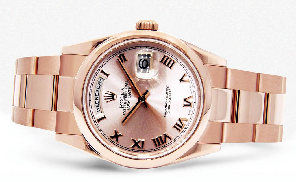 Rolex Day-Date | 18K Pink Gold | 36 Mm Mens Watch FrostNYC 