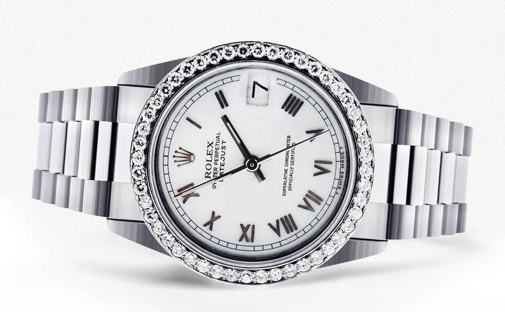 Rolex Datejust Watch For Women | 18K White Gold Women High Watch FrostNYC 