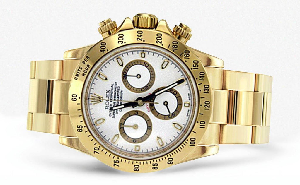Rolex Daytona | 18K Yellow Gold | 40 Mm Mens Watch FrostNYC 