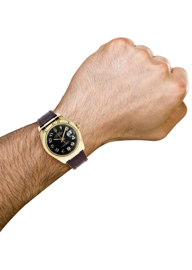 Rolex Datejust | 18K Yellow Gold | 36 Mm Mens Watch FrostNYC 