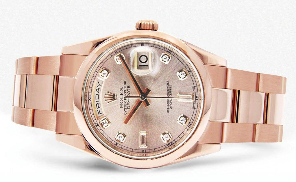 Rolex Day-Date | 18K Pink Gold | 36 Mm Mens Watch FrostNYC 