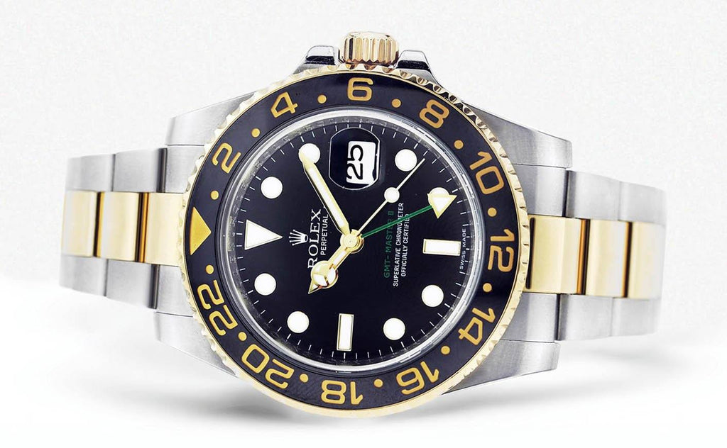 Rolex Gmt Master 2 | 18K Yellow Gold | 40 Mm Mens Watch FrostNYC 