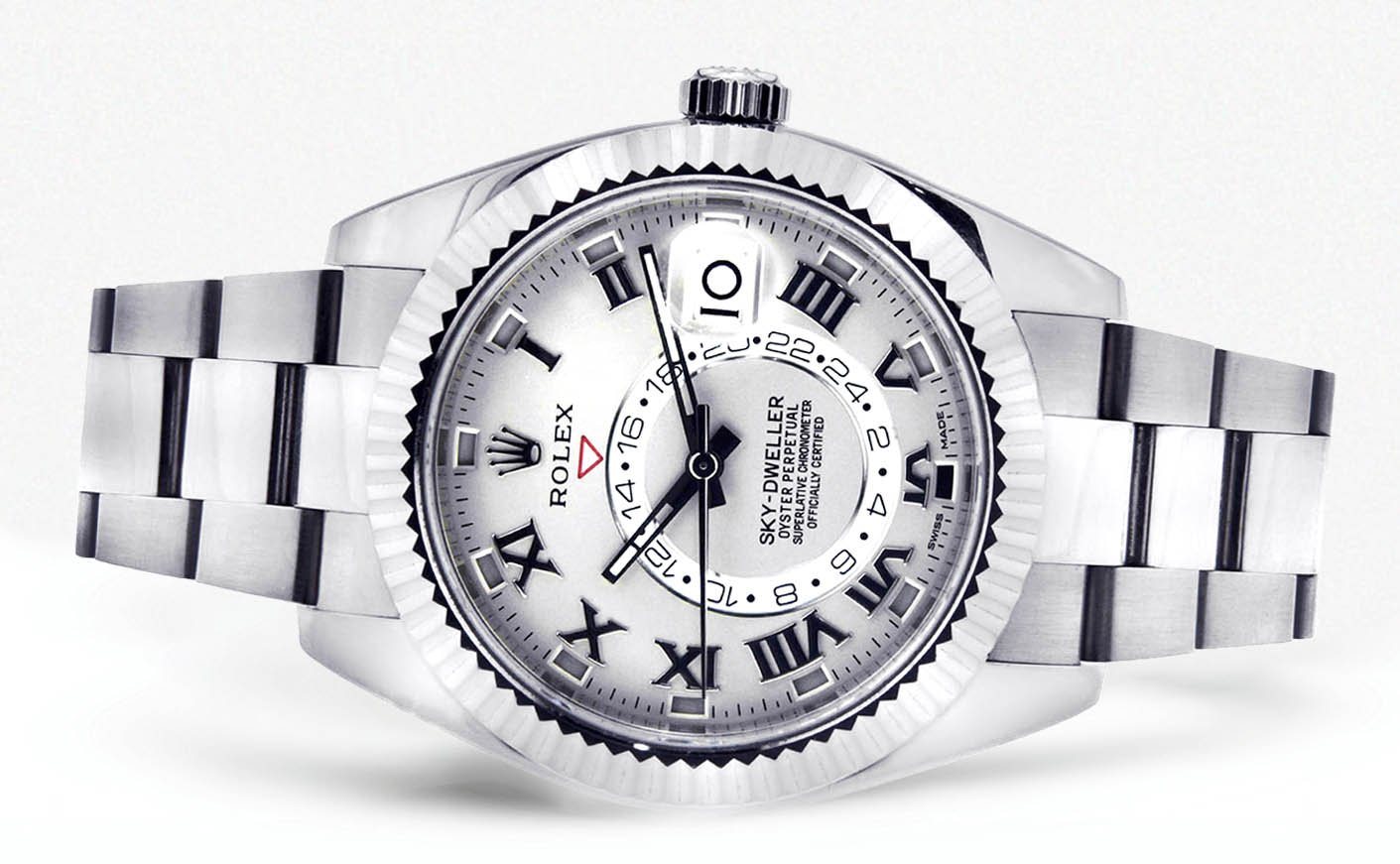 Morador Do Céu Rolex | Ouro Branco 18K | 42Mm
