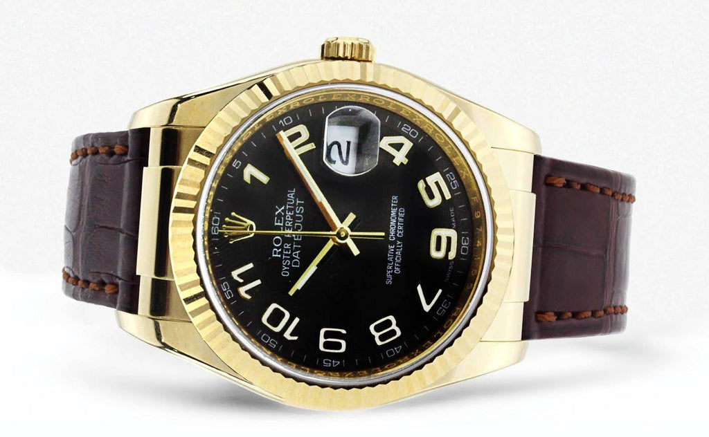 Rolex Datejust | 18K Yellow Gold | 36 Mm Mens Watch FrostNYC 