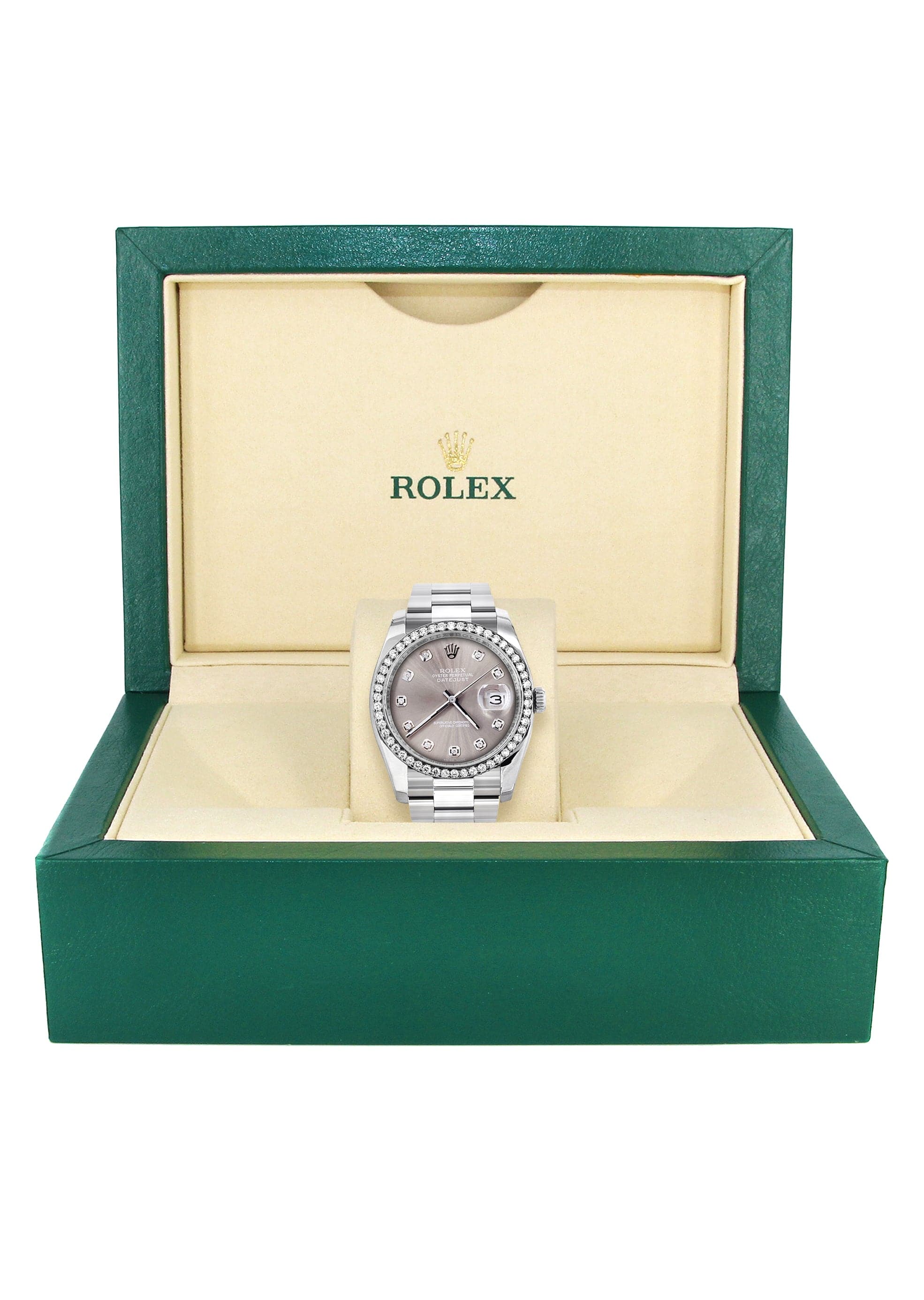 116200 | Rolex Datejust Watch | 36Mm | Gray Dial | Oyster Band