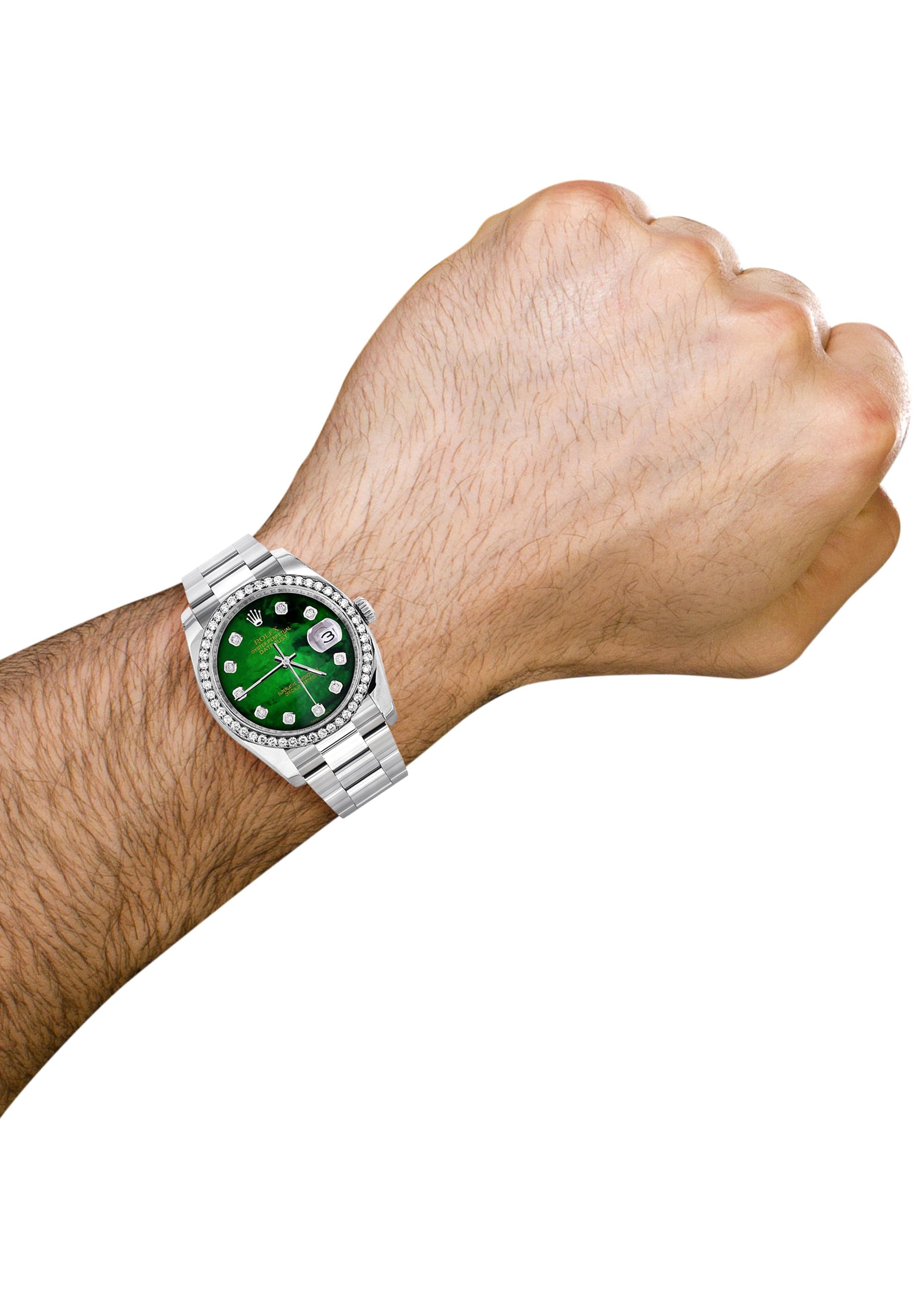 116200 | Rolex Datejust Watch | 36Mm | Green Mother of Pearl Dial | Oy