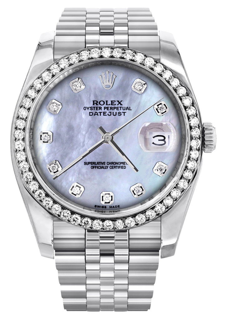 New Style | Hidden Clasp | 36Mm | Rolex Datejust Watch | Mother of Pearl Dial | Jubilee Band CUSTOM ROLEX MANUFACTURER 11 