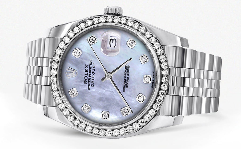 New Style | Hidden Clasp | 36Mm | Rolex Datejust Watch | Mother of Pearl Dial | Jubilee Band CUSTOM ROLEX MANUFACTURER 11 