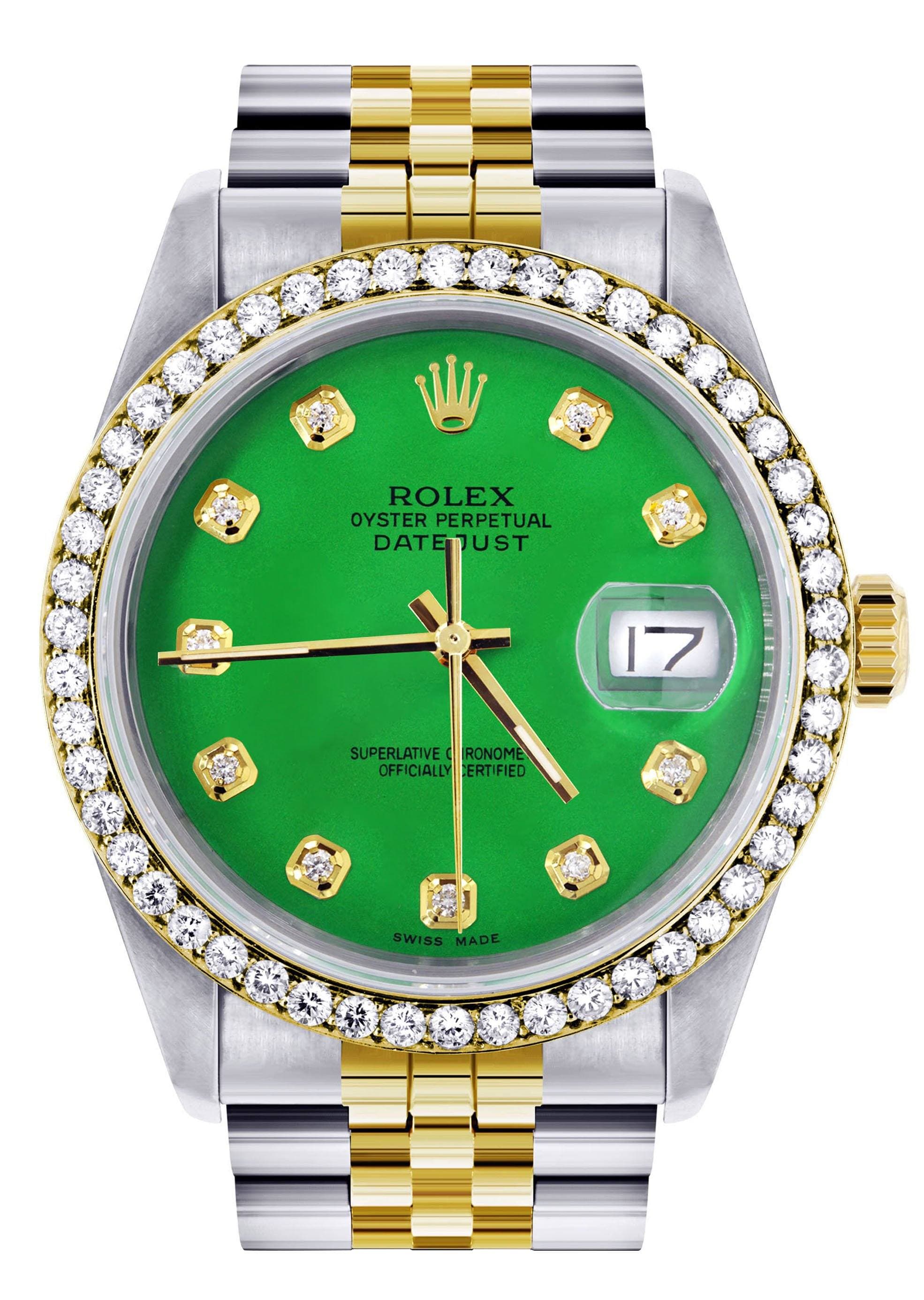 Green Dial Rolex Watches In Amazon India Gold Rolex Datejust Watch