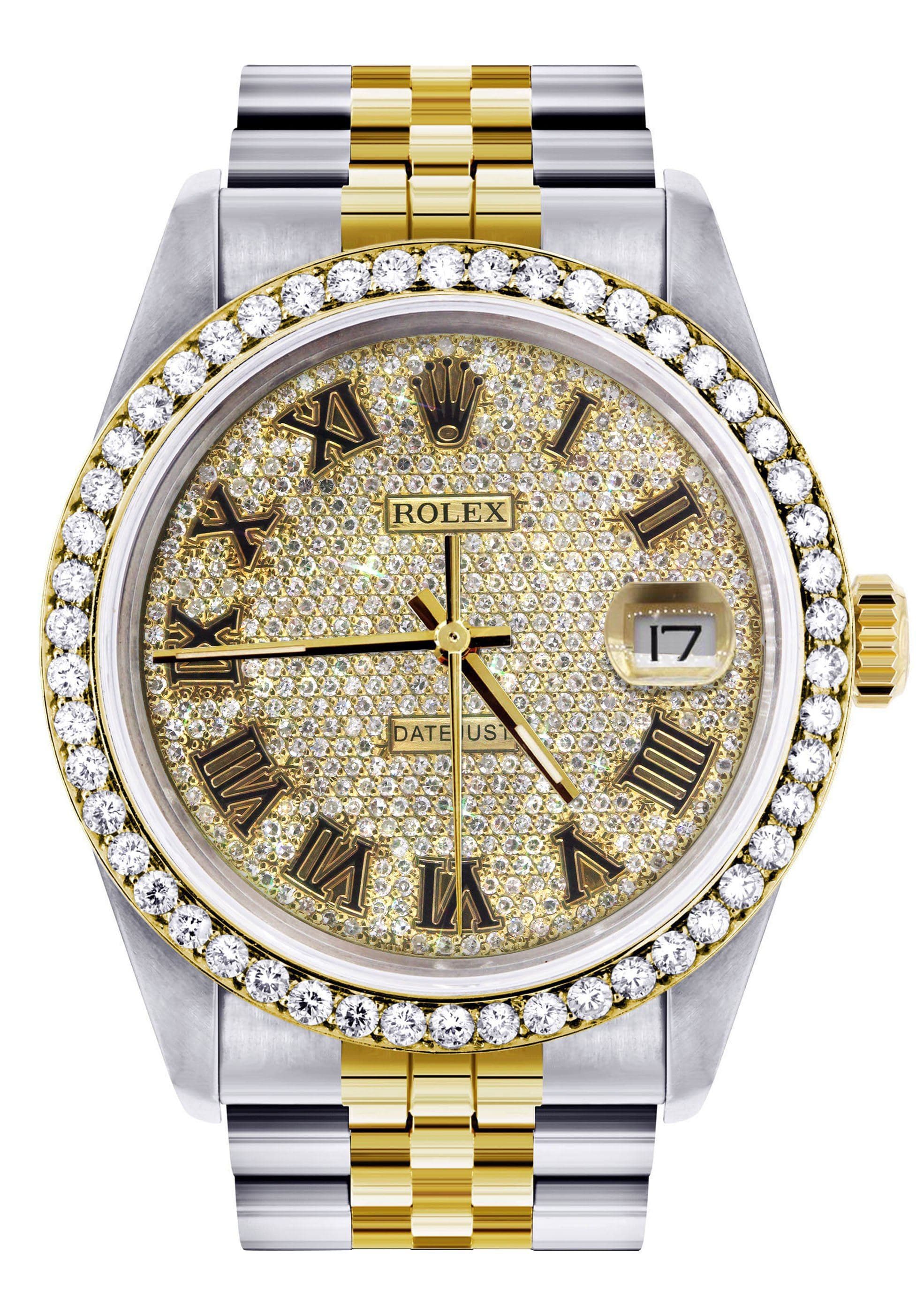 Reloj Rolex de Oro con Diamantes para Hombres 16233 36MM Dial