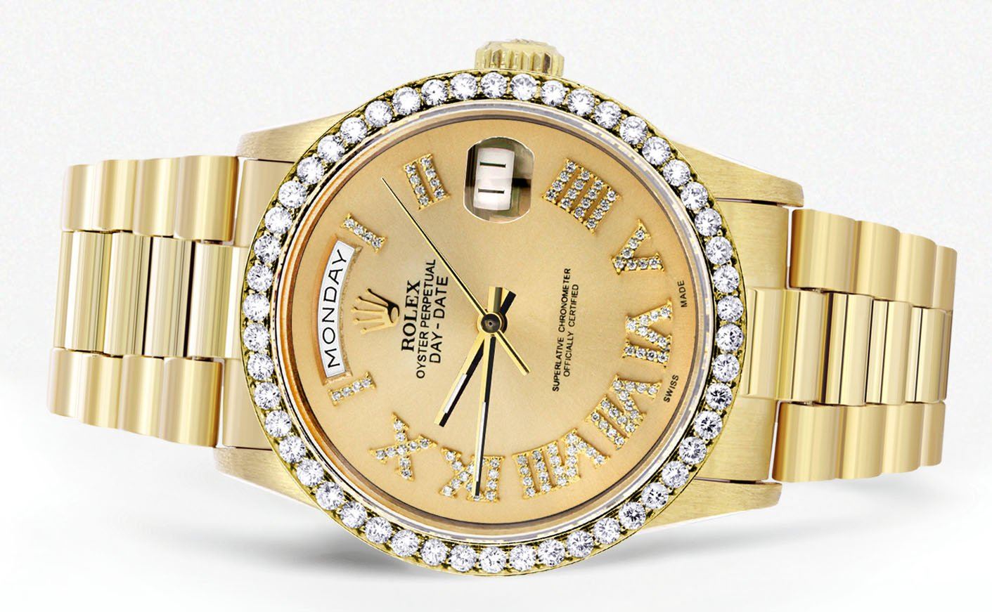 金メッキゴールドキャデラック Rolex Day-Date | Presidential | Model 18238 | 18K Yellow Gold | Diamon