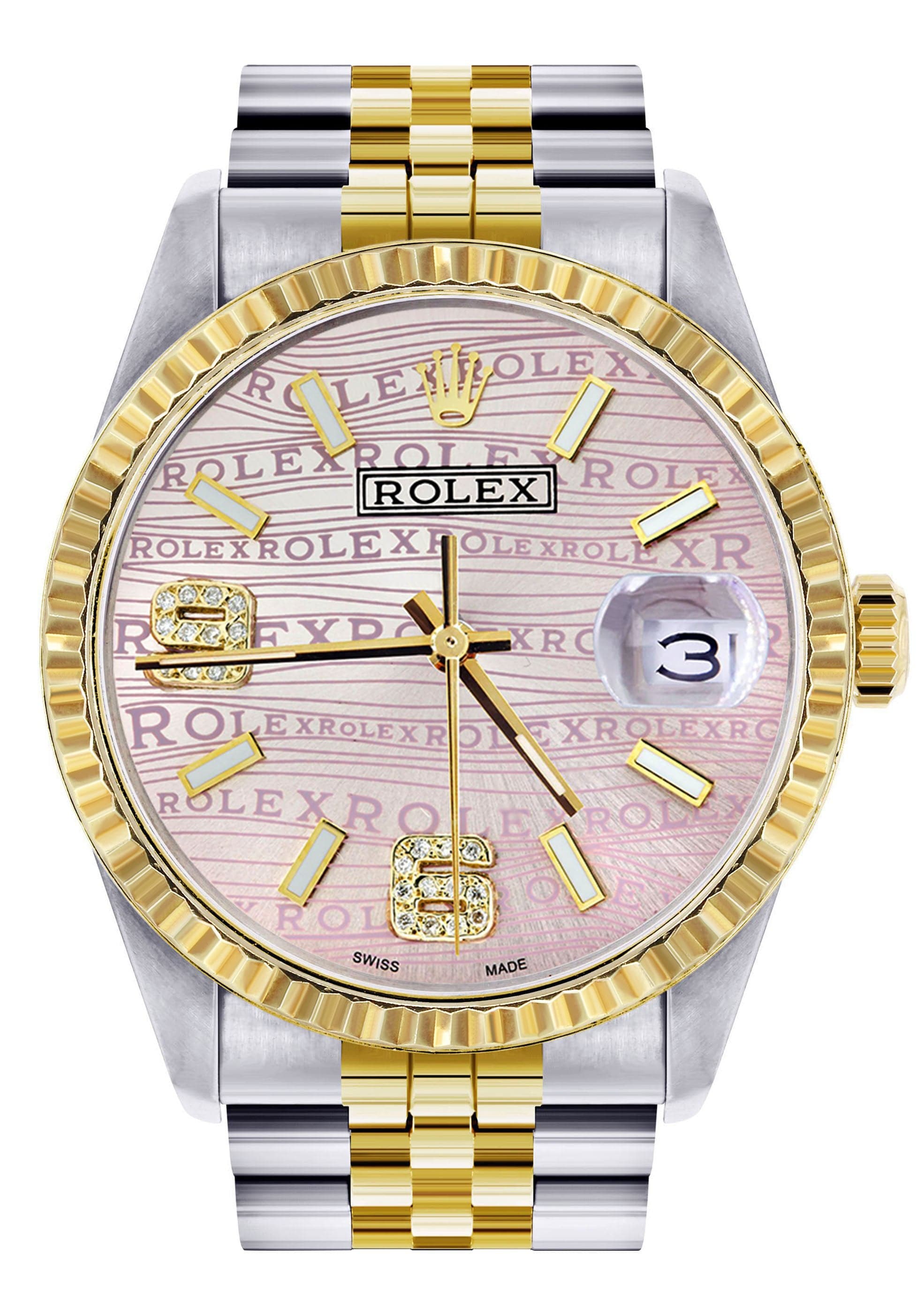 メンズ ロレックス デイトジャスト ウォッチ 16233 ツートーン | 36mm