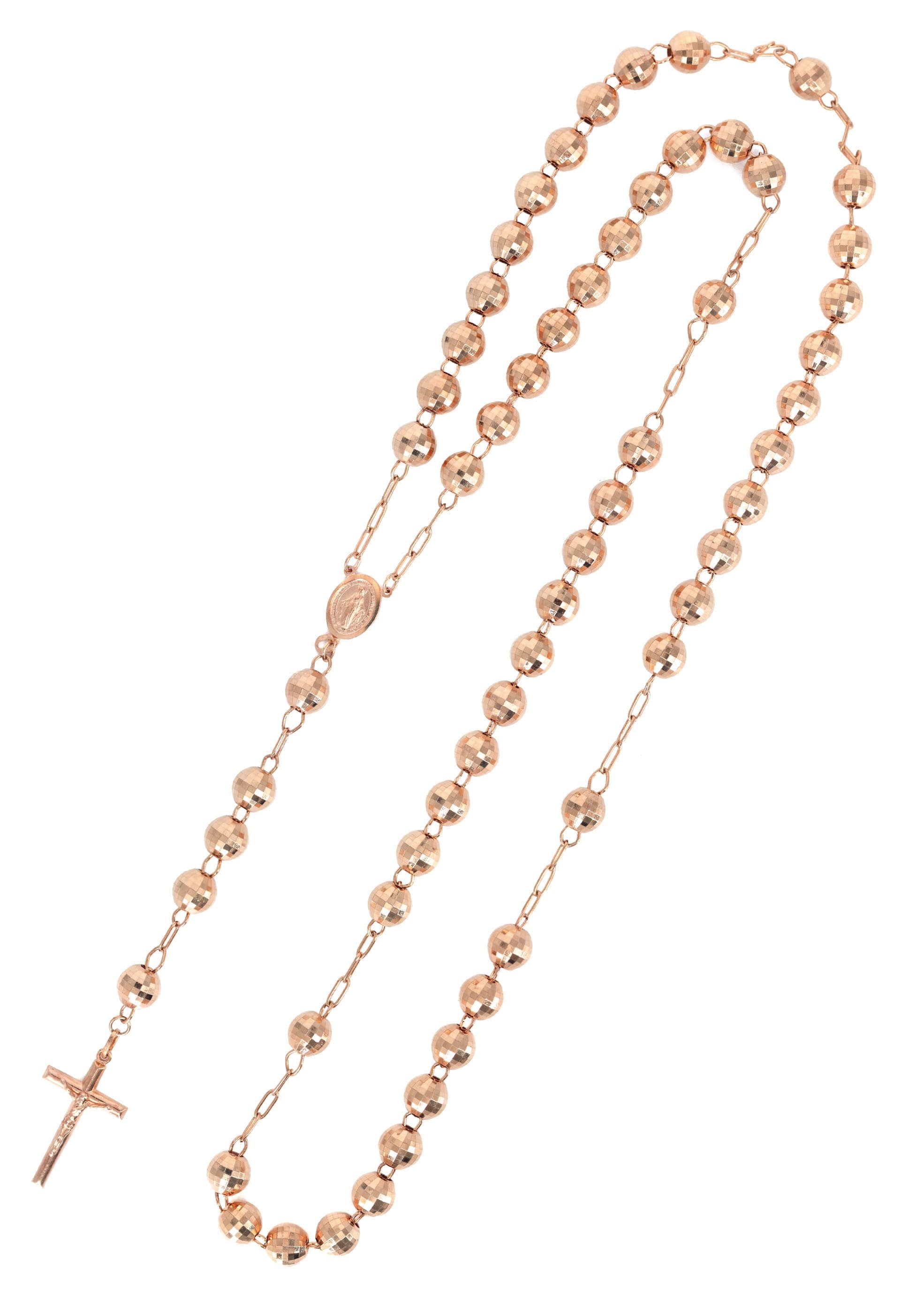 Rose Gold Rosary Rosary Gold Chain FrostNYC - Main Image
