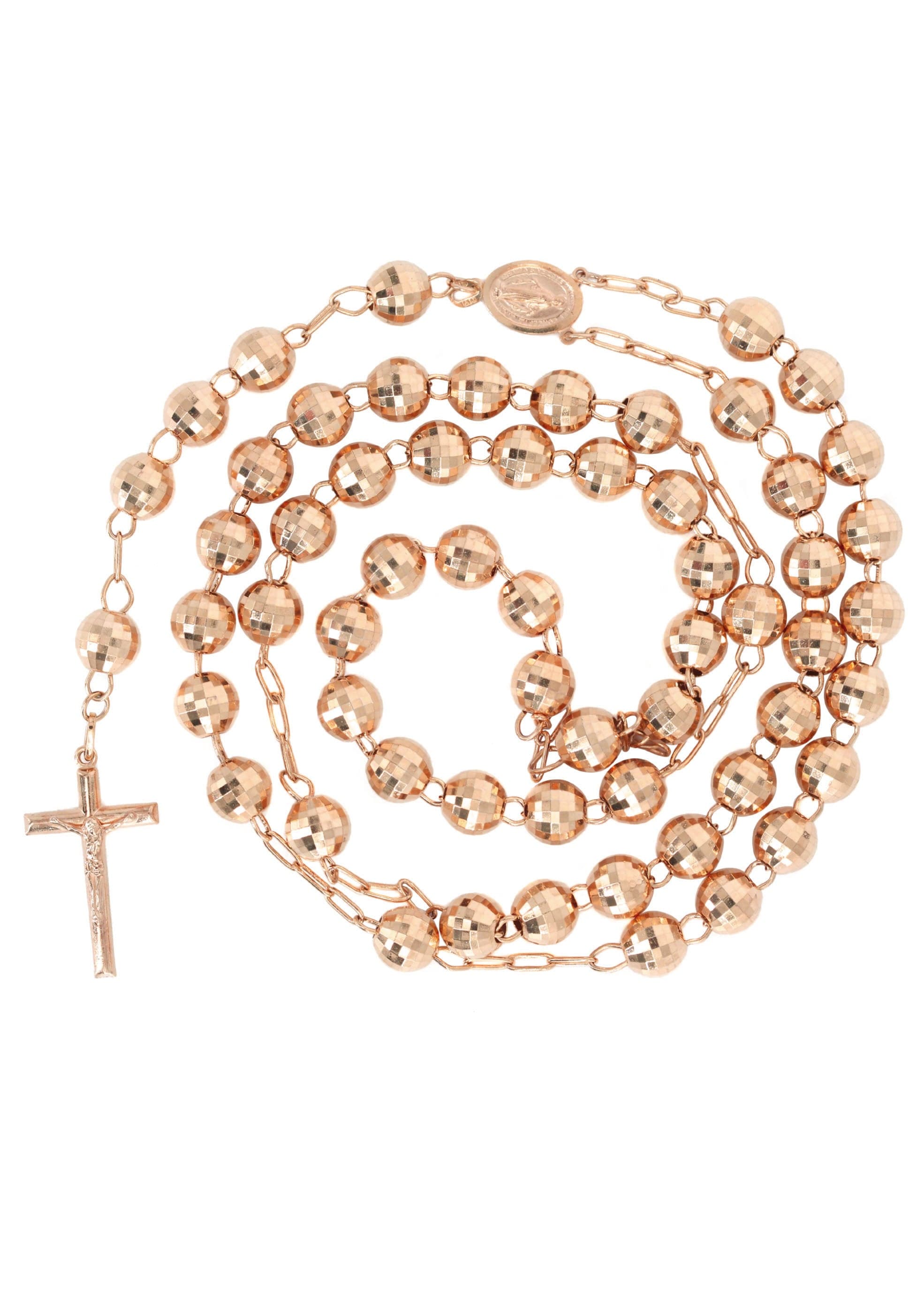 Rose Gold Rosary Rosary Gold Chain FrostNYC