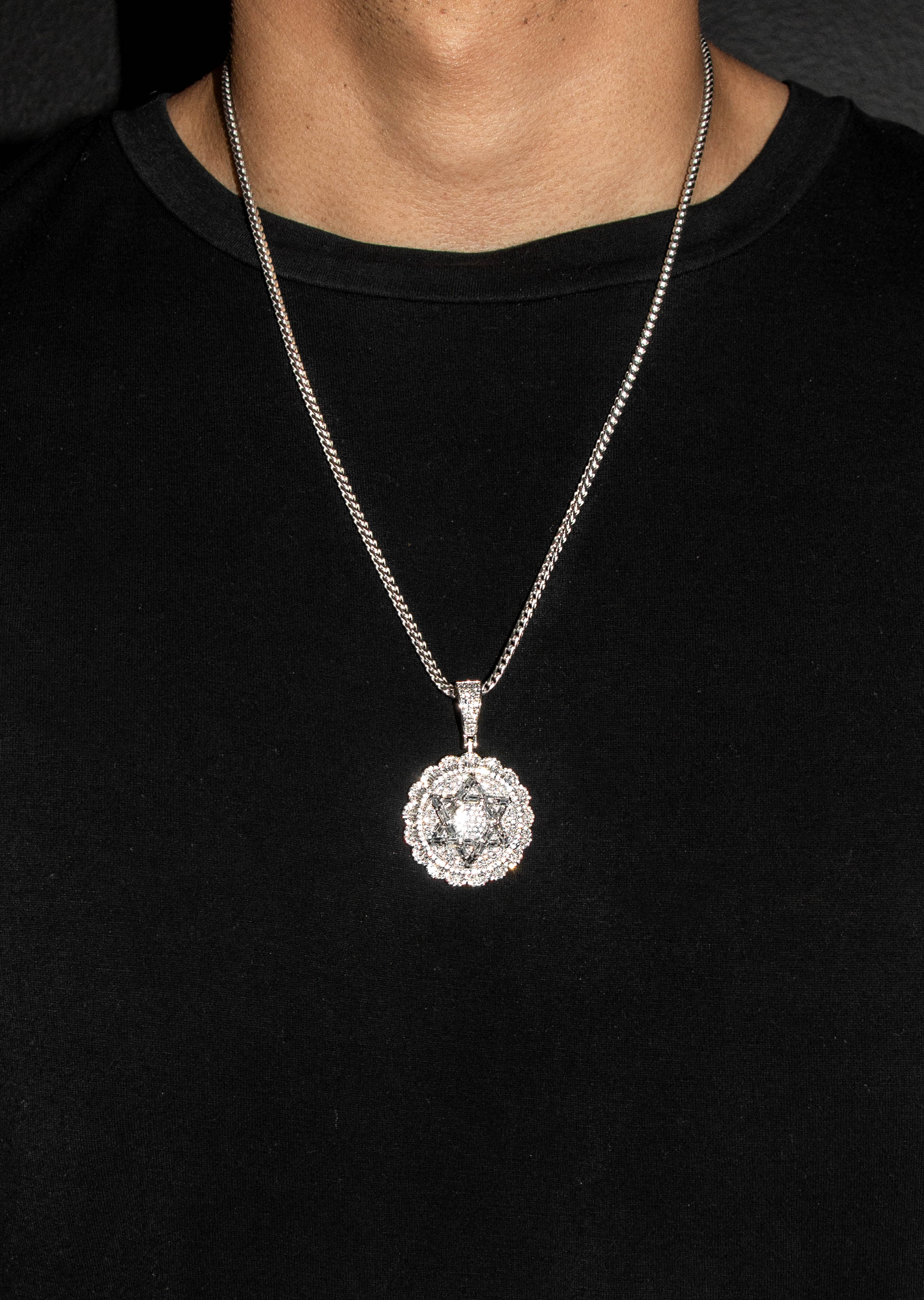 Silver Star of David Necklace 30 Grams - Main Image