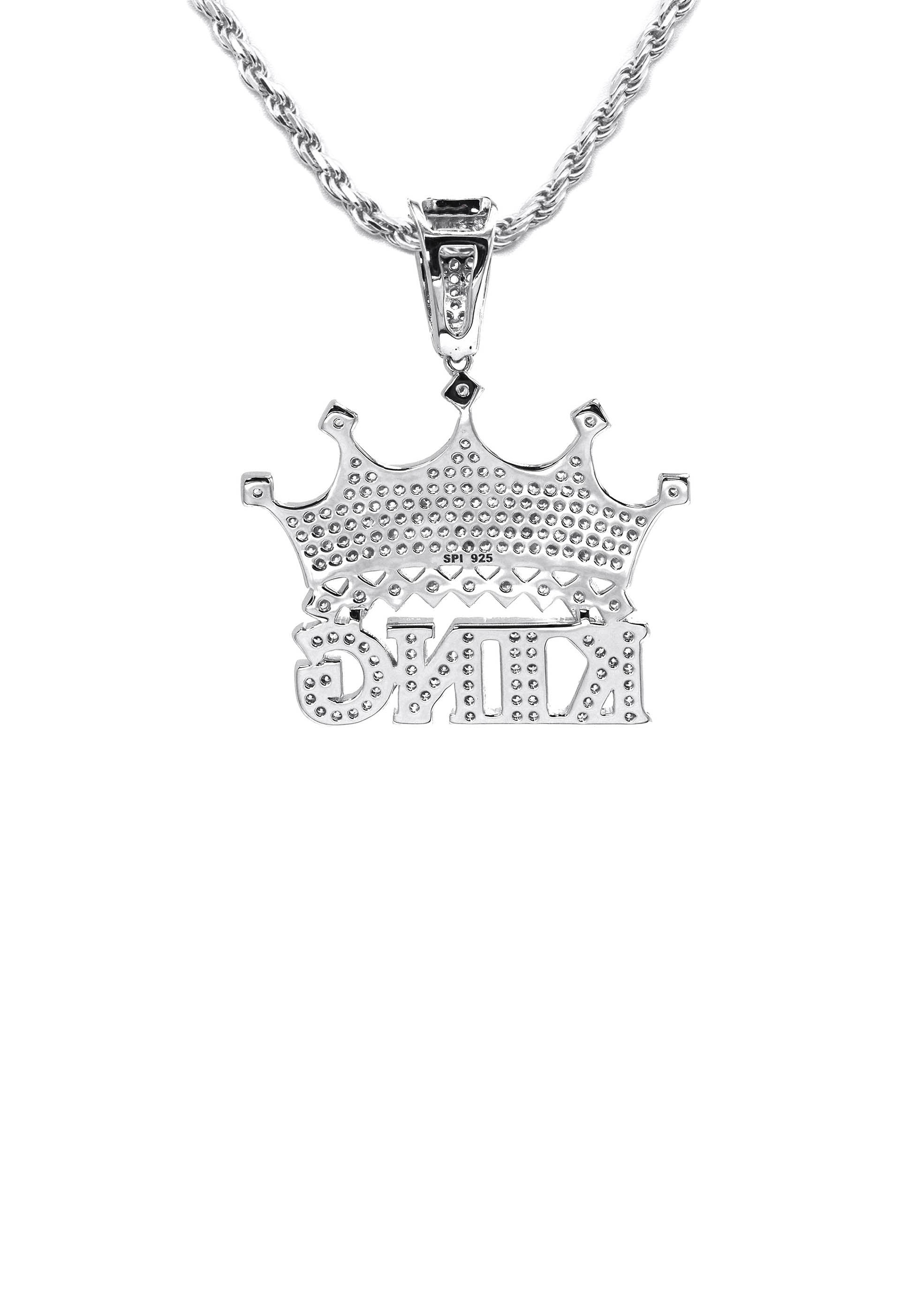 Silver King Crown Necklace | 18 Grams