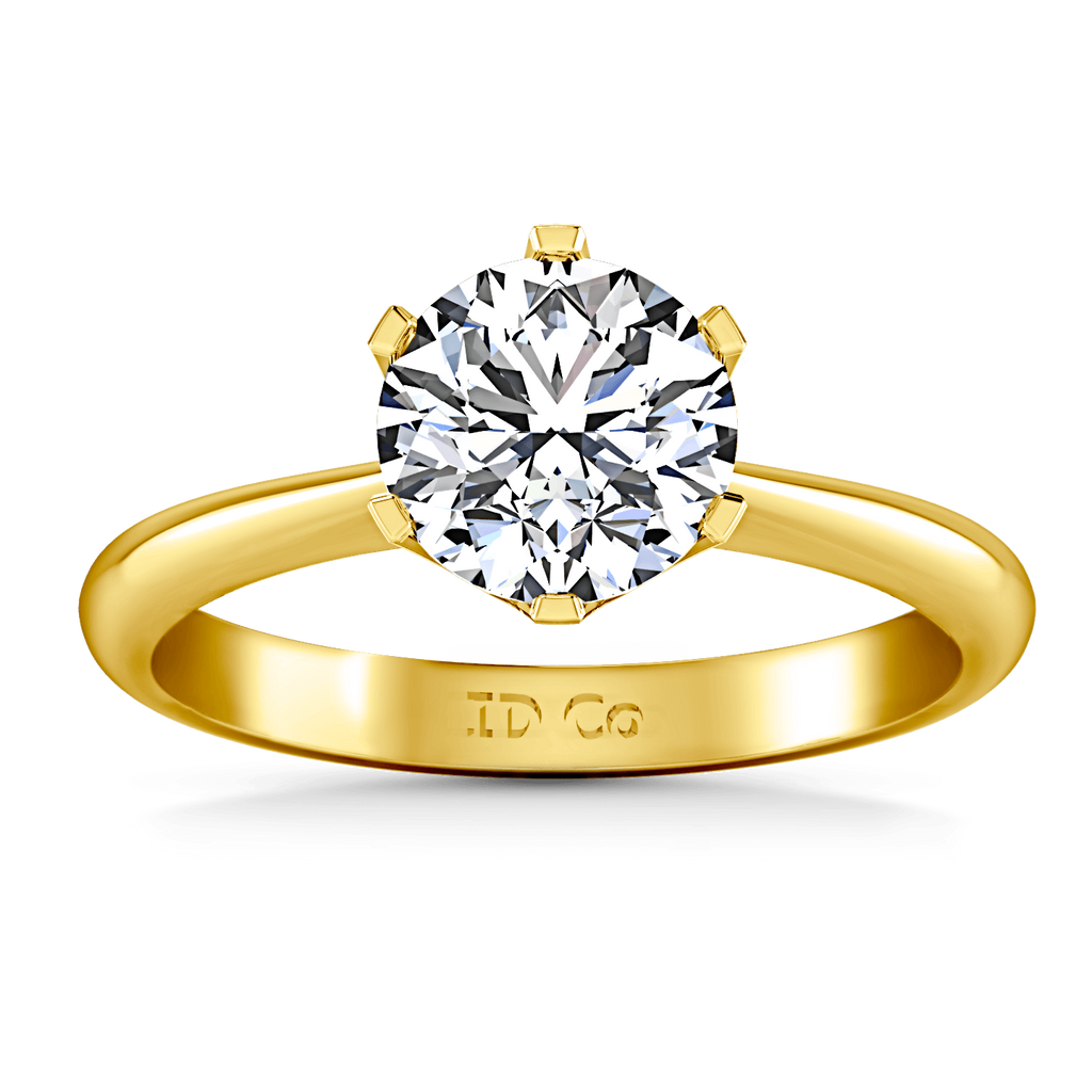 Solitaire Diamond Engagement Ring Tresa 14K Yellow Gold engagement rings imaginediamonds 