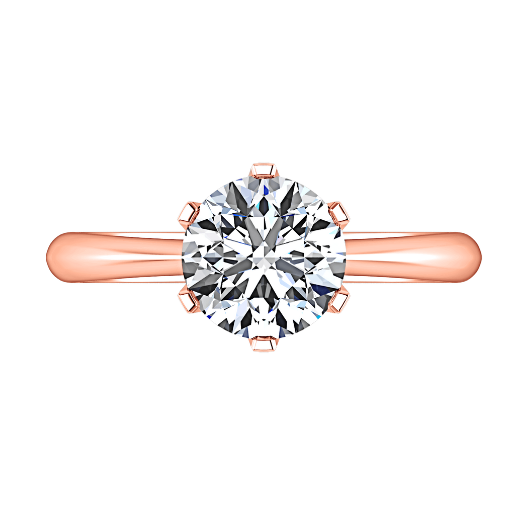 Solitaire Diamond Engagement Ring Tresa 14K Rose Gold engagement rings imaginediamonds 