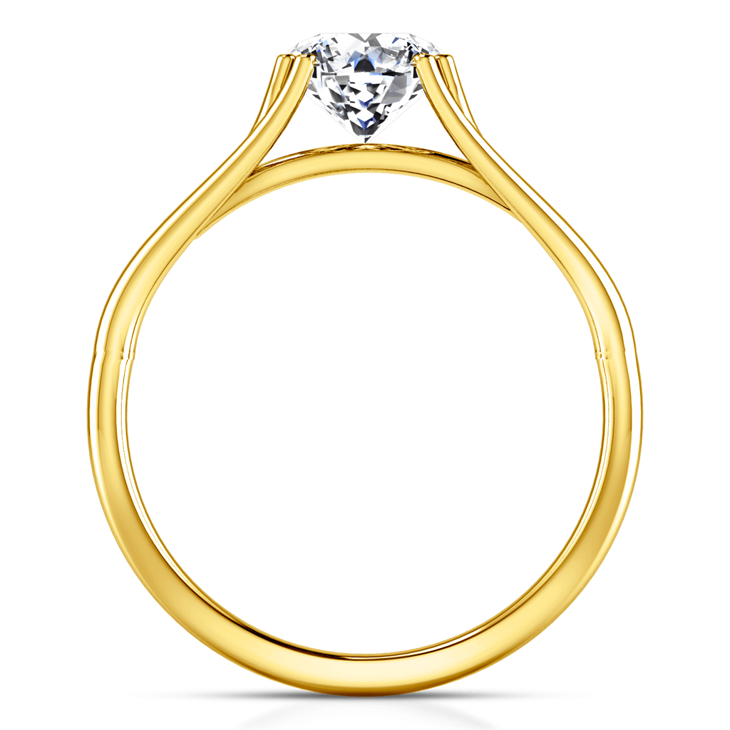 Solitaire Diamond Engagement Ring Adagio 14K Yellow Gold engagement rings imaginediamonds 