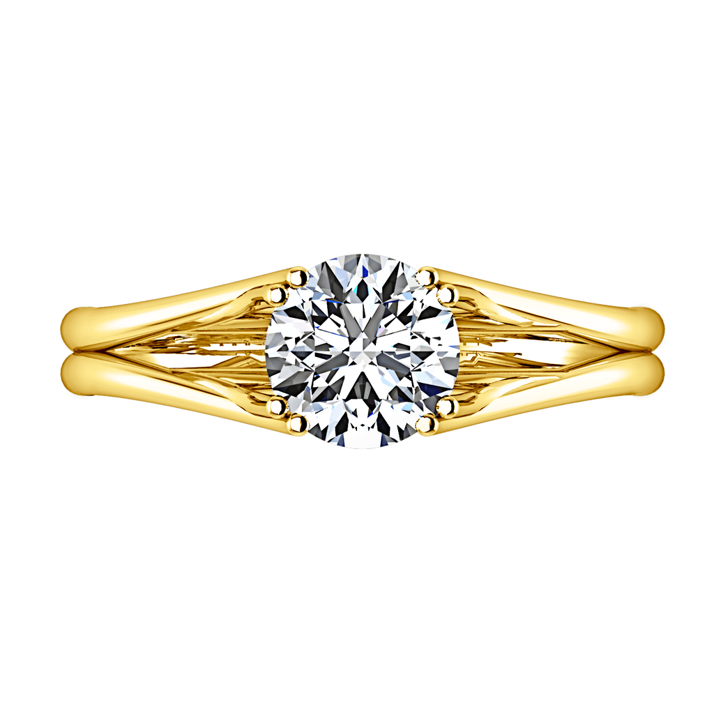 Solitaire Diamond Engagement Ring Adagio 14K Yellow Gold engagement rings imaginediamonds 