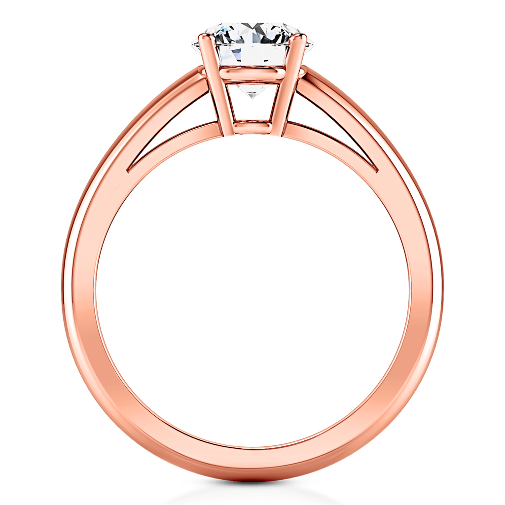 Solitaire Diamond Engagement Ring Avant 14K Rose Gold engagement rings imaginediamonds 