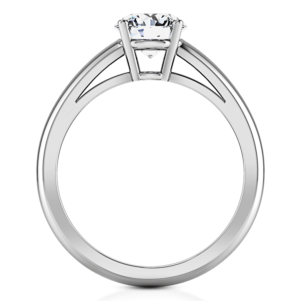 Round Diamond Solitaire Engagement Ring Avant 14K White Gold engagement rings imaginediamonds 