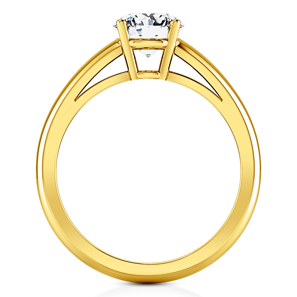 Solitaire Diamond Engagement Ring Avant 14K Yellow Gold engagement rings imaginediamonds 