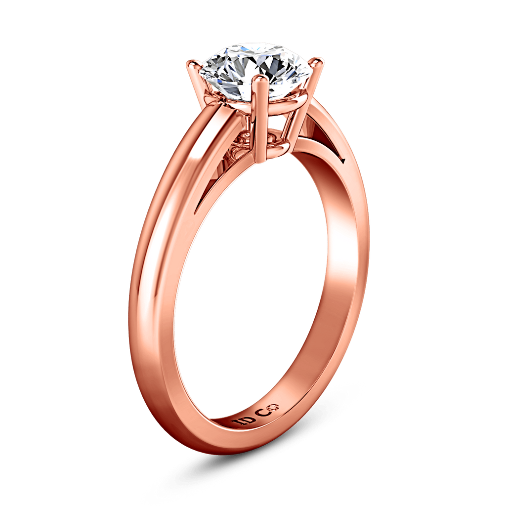 Solitaire Diamond Engagement Ring Avant 14K Rose Gold engagement rings imaginediamonds 