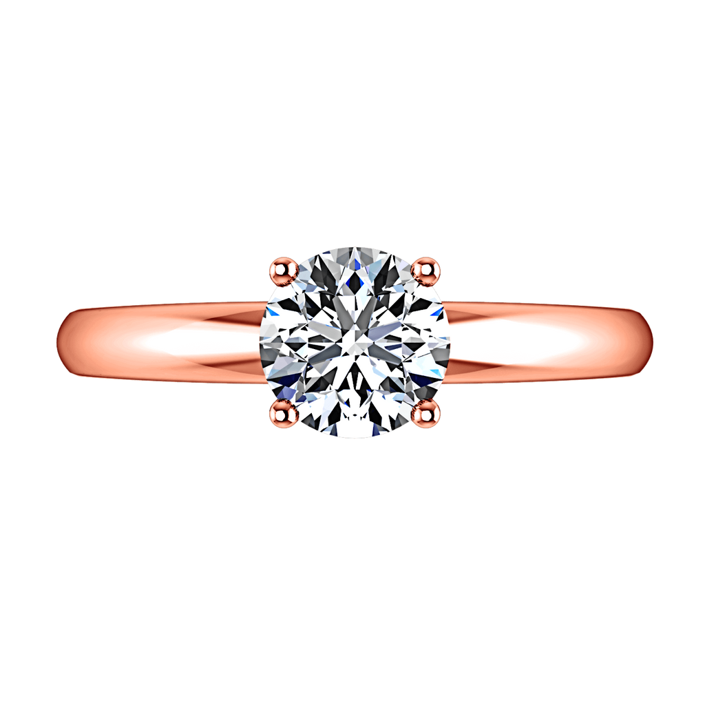 Solitaire Diamond Engagement Ring Avant 14K Rose Gold engagement rings imaginediamonds 