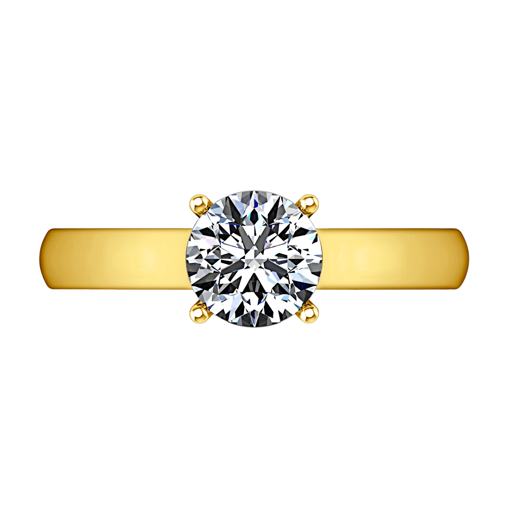 Solitaire Diamond Engagement Ring Chiara 14K Yellow Gold engagement rings imaginediamonds 