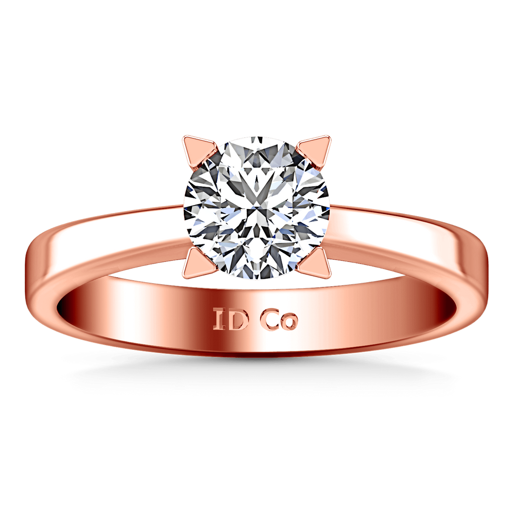 Solitaire Diamond Engagement Ring Icon 14K Rose Gold engagement rings imaginediamonds 