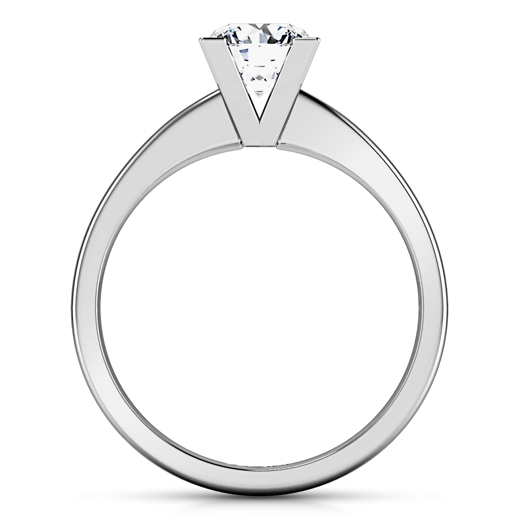 Round Diamond Solitaire Engagement Ring Icon 14K White Gold engagement rings imaginediamonds 
