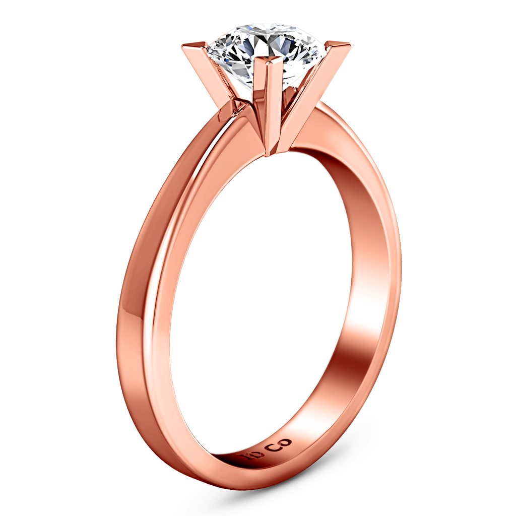 Solitaire Diamond Engagement Ring Icon 14K Rose Gold engagement rings imaginediamonds 