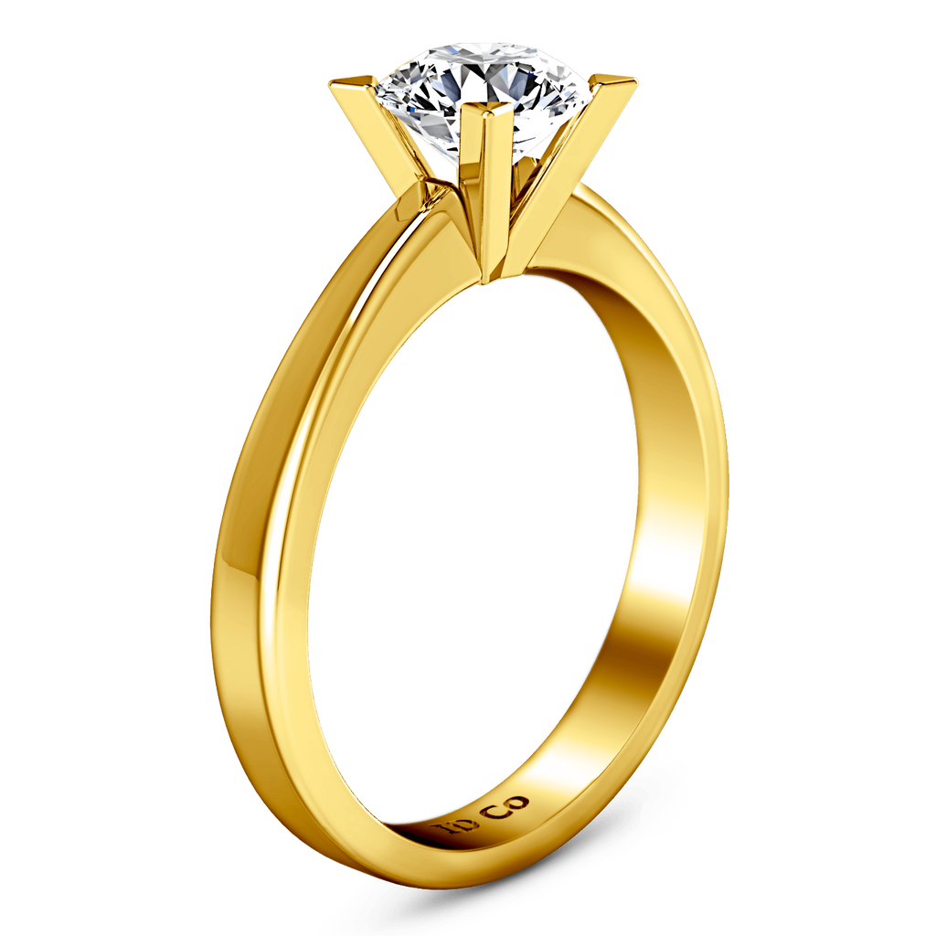 Solitaire Diamond Engagement Ring Icon 14K Yellow Gold engagement rings imaginediamonds 
