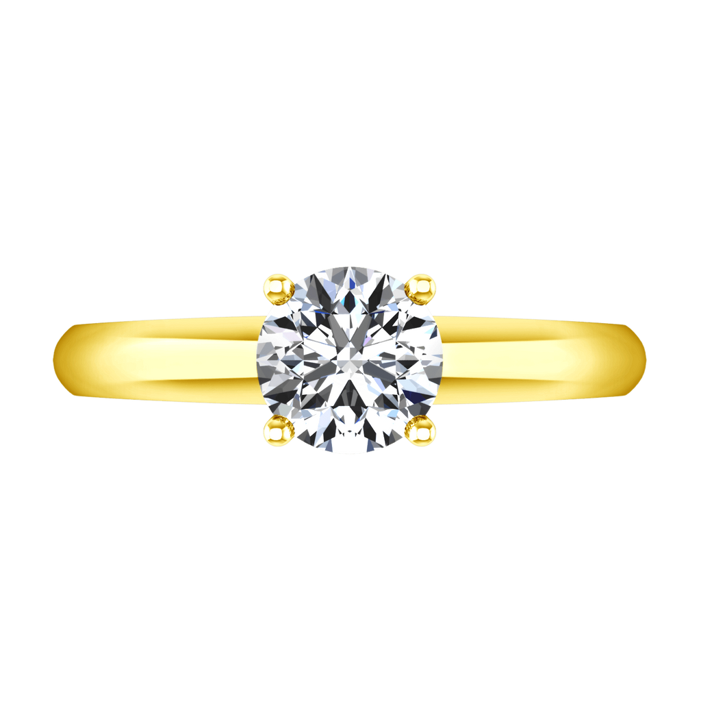Solitaire Diamond Engagement Ring Carys 14K Yellow Gold engagement rings imaginediamonds 