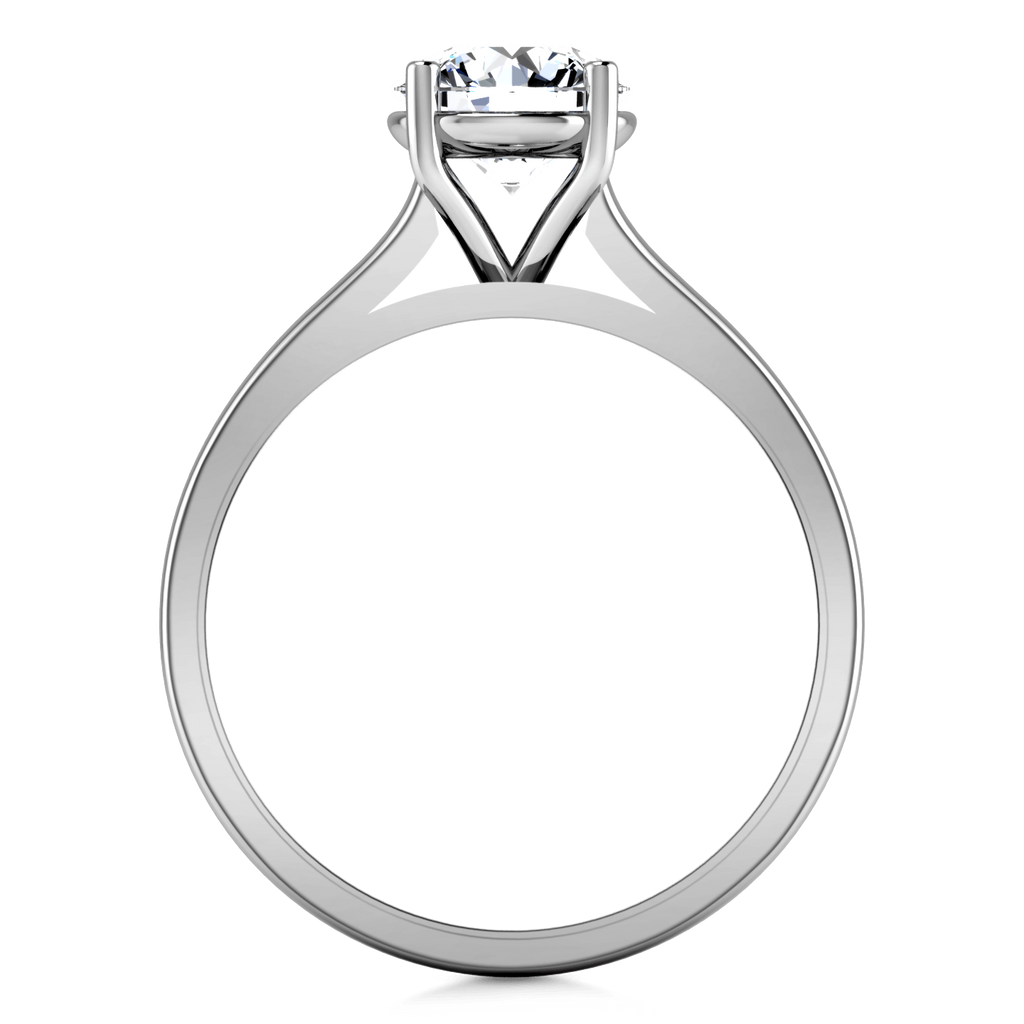 Round Diamond Solitaire Engagement Ring Valse 14K White Gold engagement rings imaginediamonds 