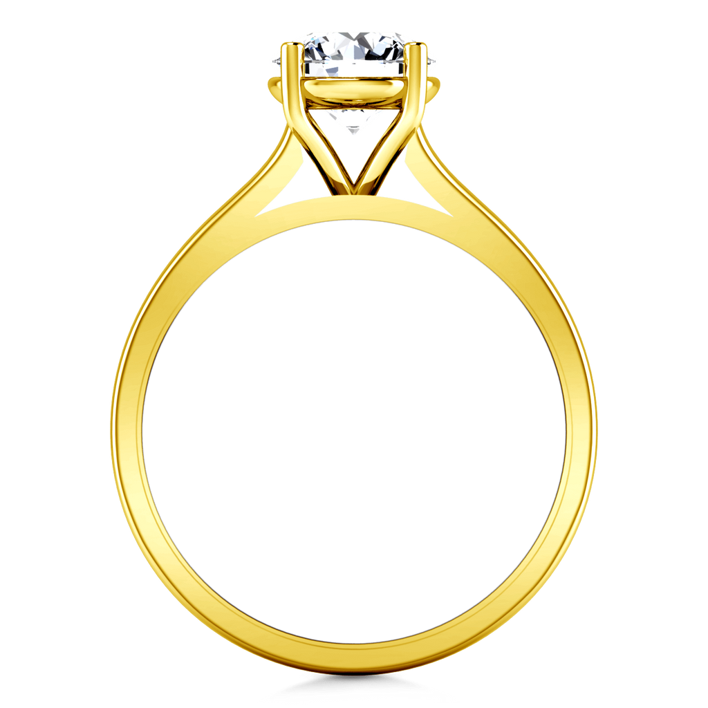 Solitaire Diamond Engagement Ring Valse 14K Yellow Gold engagement rings imaginediamonds 