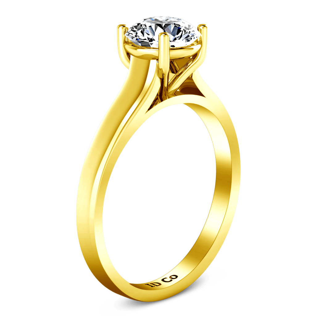 Solitaire Diamond Engagement Ring Valse 14K Yellow Gold engagement rings imaginediamonds 