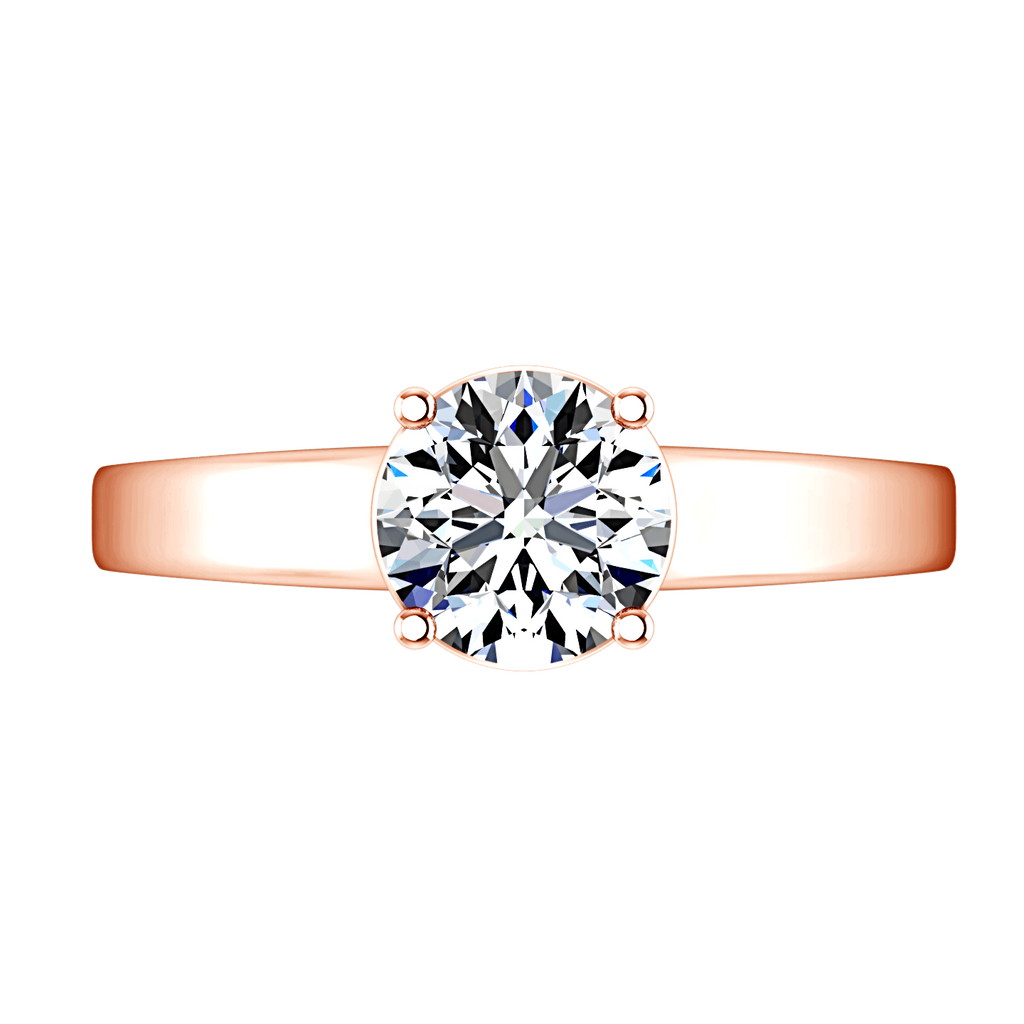 Solitaire Diamond Engagement Ring Valse 14K Rose Gold engagement rings imaginediamonds 