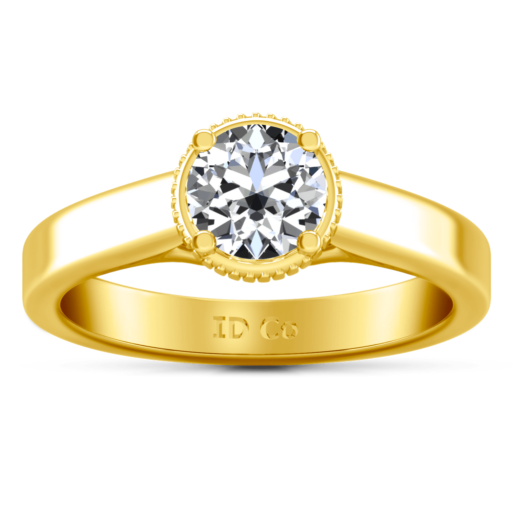 Solitaire Diamond Engagement Ring Carina 14K Yellow Gold engagement rings imaginediamonds 