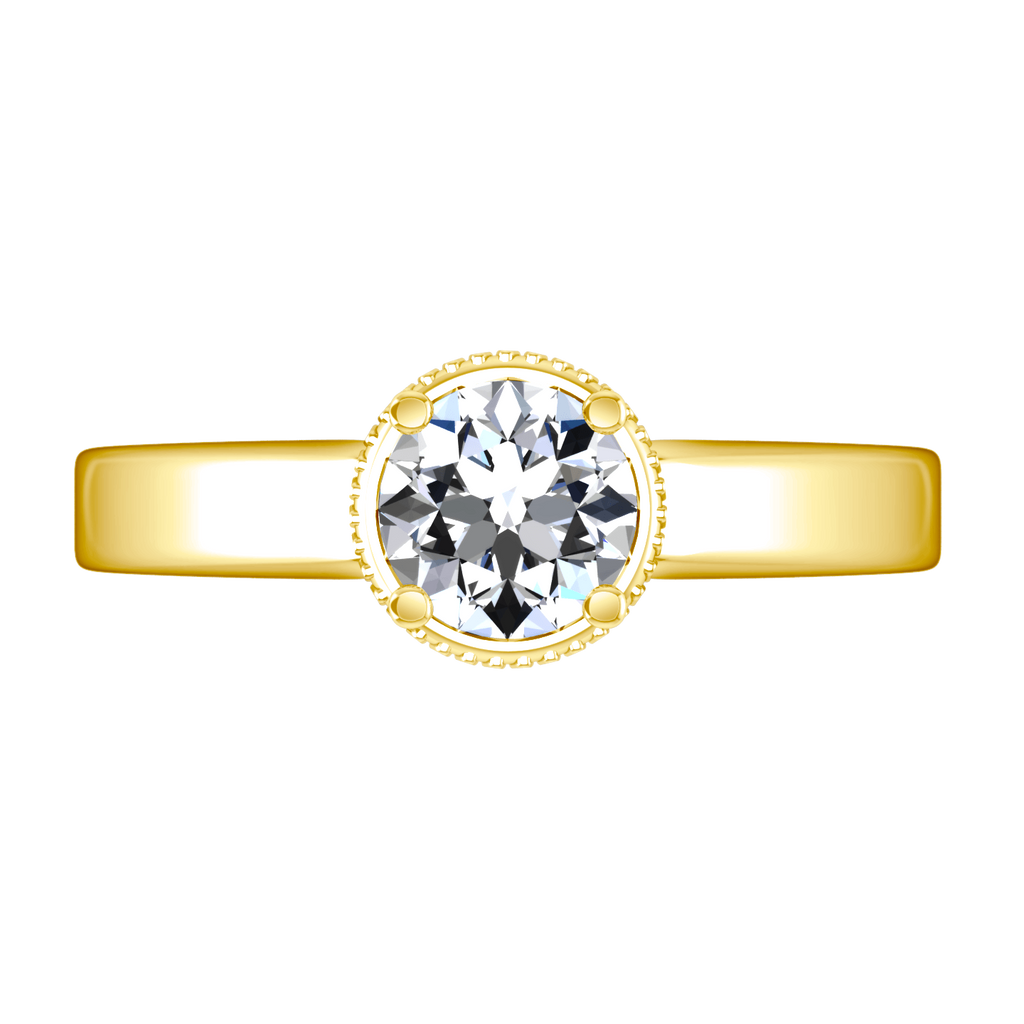 Solitaire Diamond Engagement Ring Carina 14K Yellow Gold engagement rings imaginediamonds 