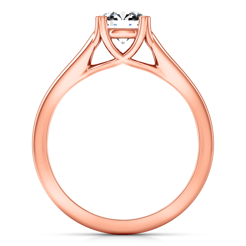 Solitaire Diamond Engagement Ring Royale Lattice 14K Rose Gold engagement rings imaginediamonds 
