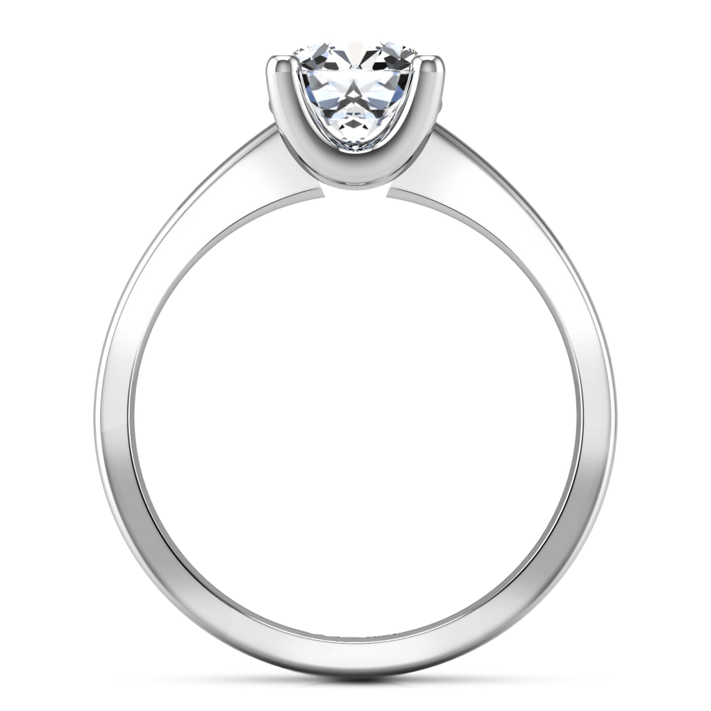 Round Diamond Solitaire Engagement Ring Amira 14K White Gold engagement rings imaginediamonds 